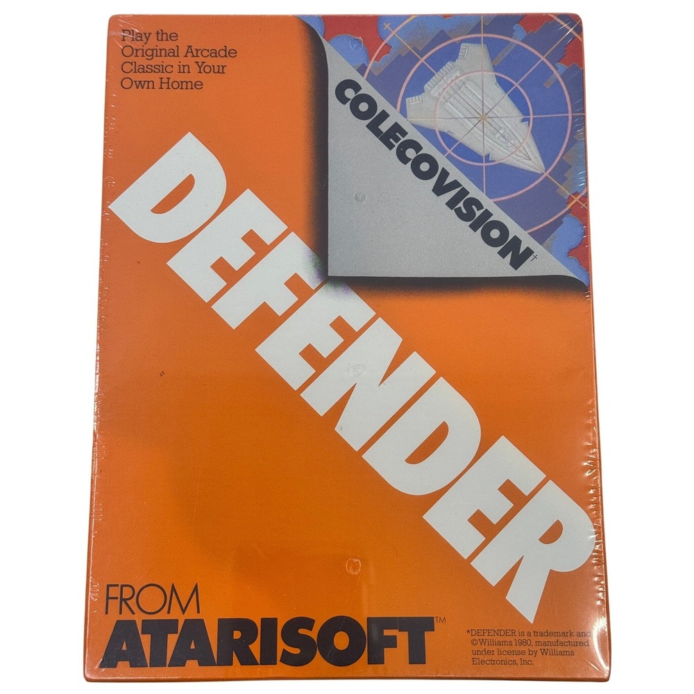 Defender ColecoVision AtariSoft 1983 Video Game New Sealed Vintage Arcade Port